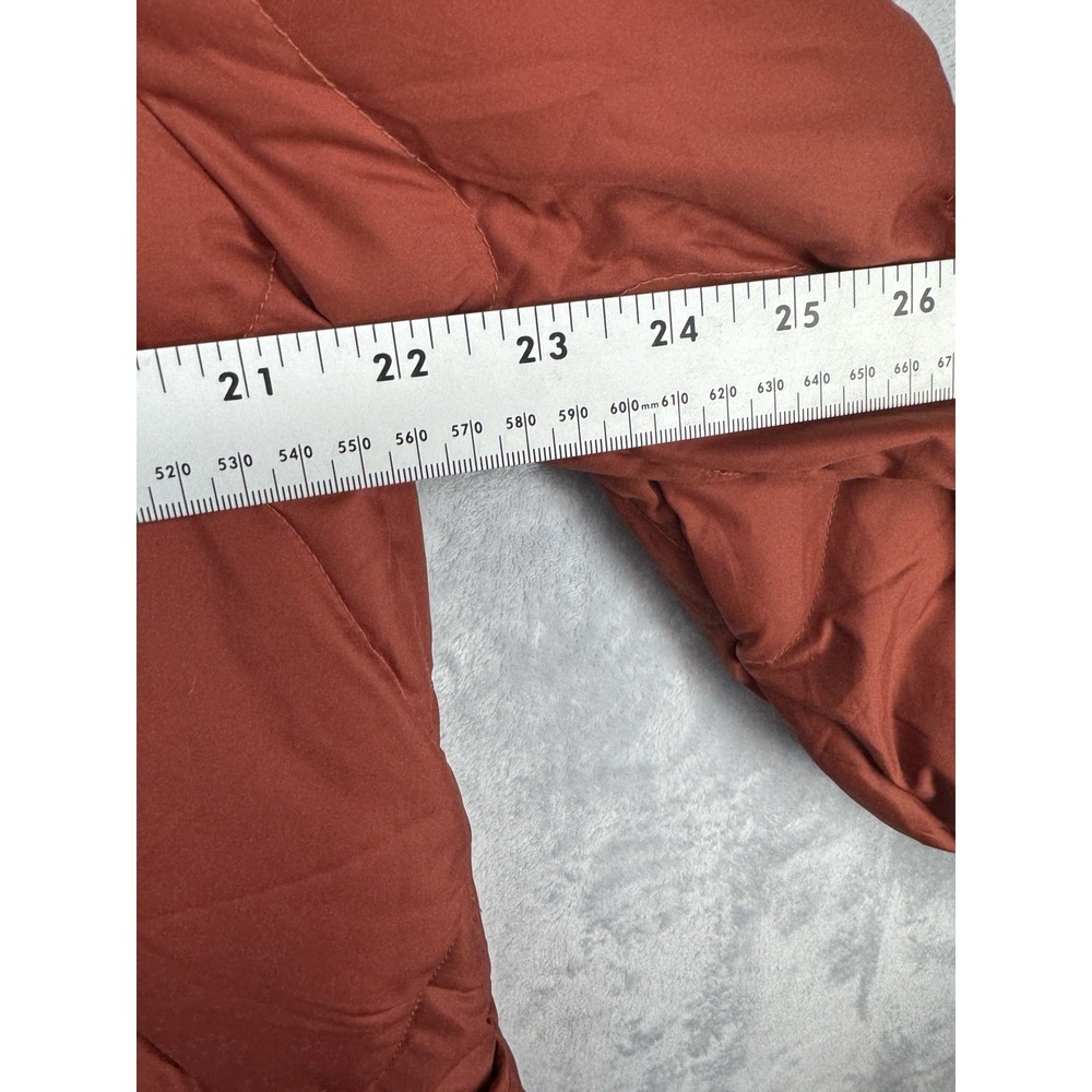 Outerknown Phoenix Quilted‎ Down Puffer Warm Lightweight Jacket Orange Women's M - Picture 5 of 8